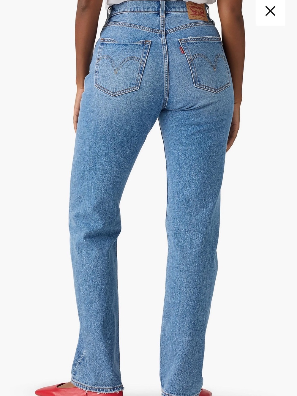 Levis 501 Curve Straight Leg Jeans - Picture 2 of 5